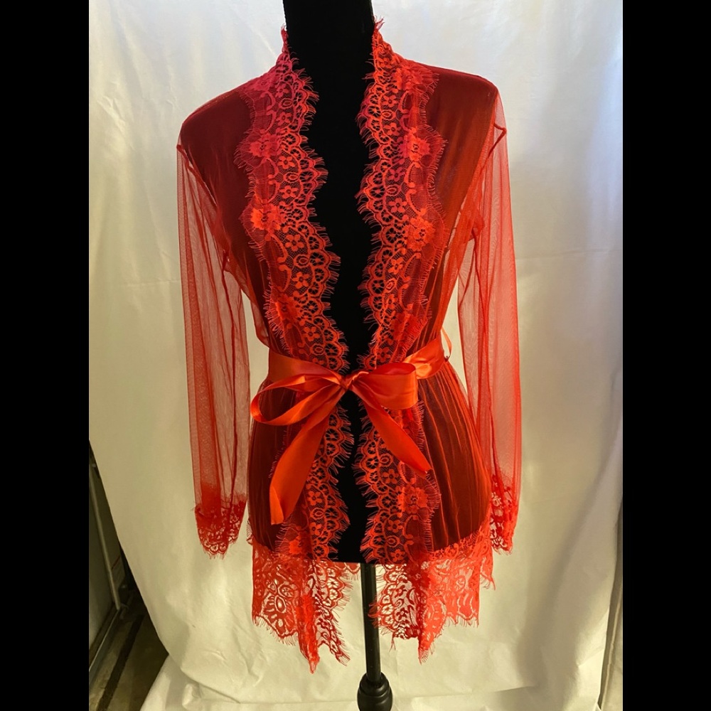 Lace sheer Kimono